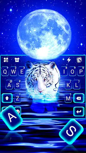 Play Neon Tiger 2 Keyboard Background as an online game Neon Tiger 2 Keyboard Background with UptoPlay