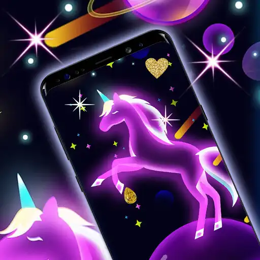 Play Neon Unicorn Live Wallpaper APK