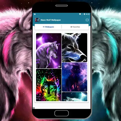 Play Neon Wolf Wallpaper as an online game Neon Wolf Wallpaper with UptoPlay