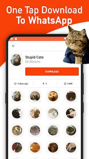 Play APK New Cat Memes Stickers For WhatsApp WAStickerApps  and enjoy New Cat Memes Stickers For WhatsApp WAStickerApps using Ap