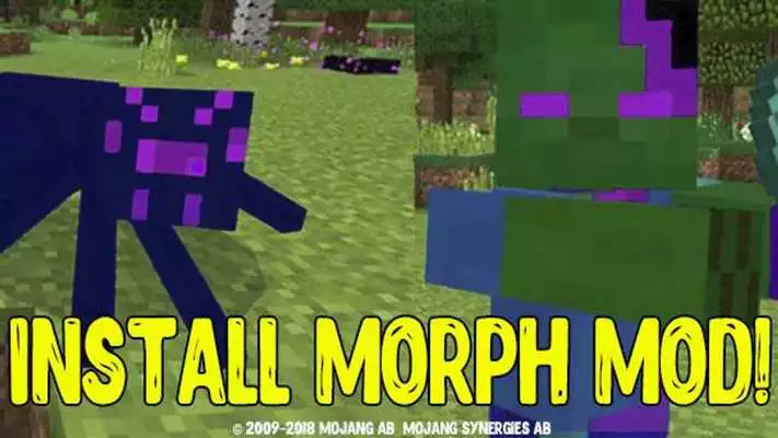 Play New morph mod for minecraft pe