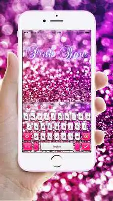 Play New Pink Glitter Bow Keyboard