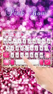 Play New Pink Glitter Bow Keyboard