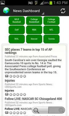 Play News Dashboard for RSS Feeds