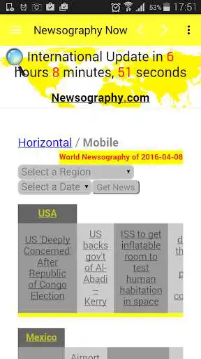 Play Newsography Live World History