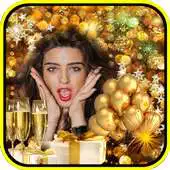 Free play online New Year Photo Frames Glitter APK