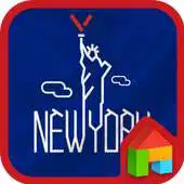 Free play online NEW YORK LINE Launcher theme APK