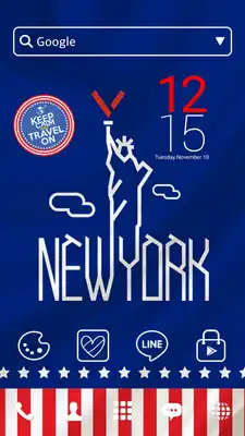 Play NEW YORK LINE Launcher theme