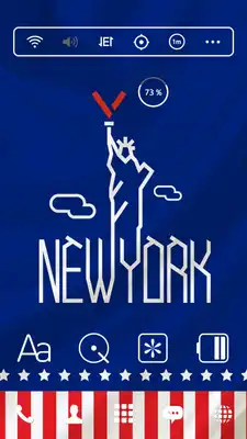 Play NEW YORK LINE Launcher theme