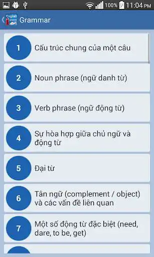 Play Ngu phap tieng anh - grammar as an online game Ngu phap tieng anh - grammar with UptoPlay