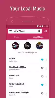 Play Nifty Music Player : Free Tiny Powerful Mp3 Player