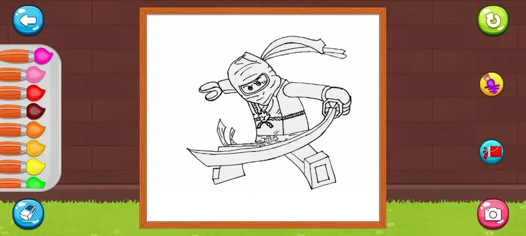 Play Ninja Character Coloring as an online game Ninja Character Coloring with UptoPlay