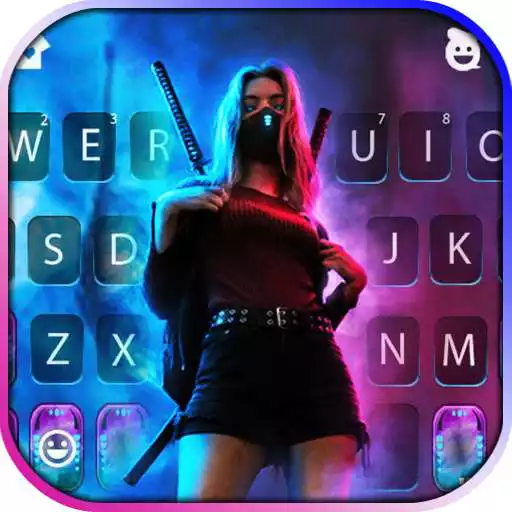 Play Ninja Cool Girl Keyboard Background APK