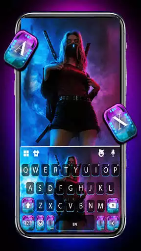 Play Ninja Cool Girl Keyboard Background  and enjoy Ninja Cool Girl Keyboard Background with UptoPlay