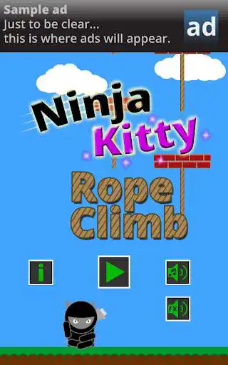 Play Ninja Kitty Rope Climb