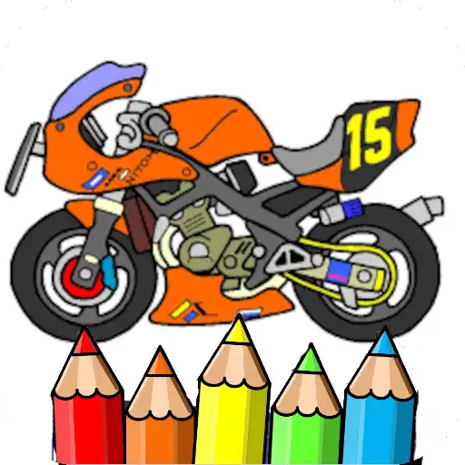 Play ninja motorbike coloring APK