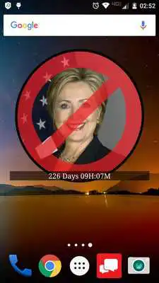 Play No Hillary Countdown Widget