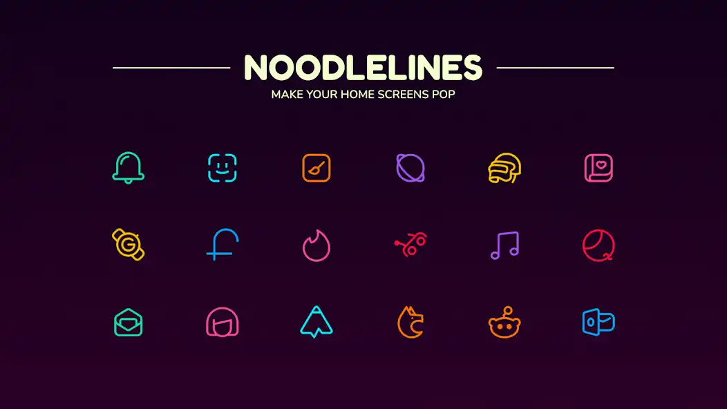 Play Noodlelines Icon Pack  and enjoy Noodlelines Icon Pack with UptoPlay