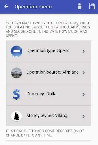 Play APK Notepad For Travel  and enjoy Notepad For Travel with UptoPlay activities.android.training.ypalamar.travelMoneyTracker