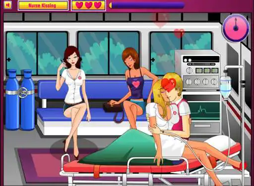 Play Nurse Kissing - Kiss games for girls as an online game Nurse Kissing - Kiss games for girls with UptoPlay