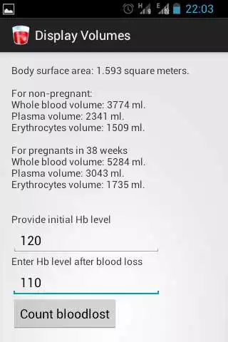 Play Obstetrix Blood Loss Calc as an online game Obstetrix Blood Loss Calc with UptoPlay