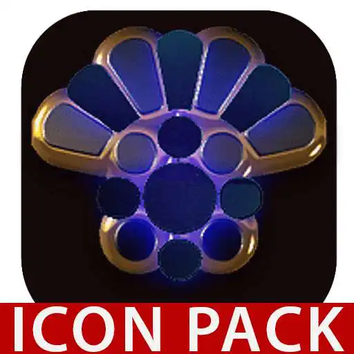 Free play online OCEAN icon pack blue black gold  APK