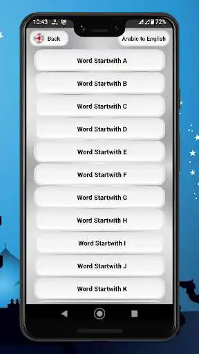 Play Offline Arabic to English Spoken Dictionary as an online game Offline Arabic to English Spoken Dictionary with UptoPlay