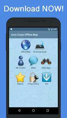 Play Offline Ivory coast Maps Gps navigation that talks