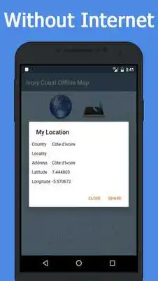 Play Offline Ivory coast Maps Gps navigation that talks