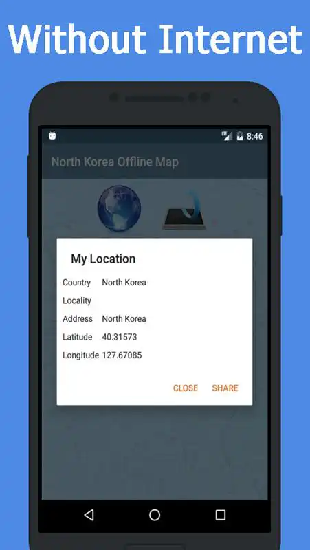 Play Offline North Korea Maps Gps navigation that talks