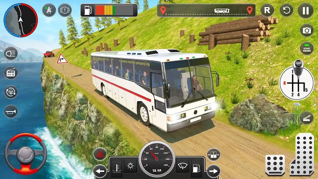 Play Offroad Bus Simulator Bus Game as an online game Offroad Bus Simulator Bus Game with UptoPlay