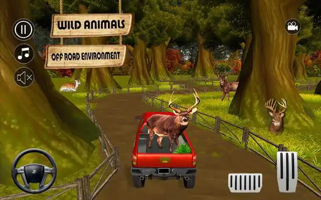 Play Offroad Mountain Truck: Wild Animals Transport