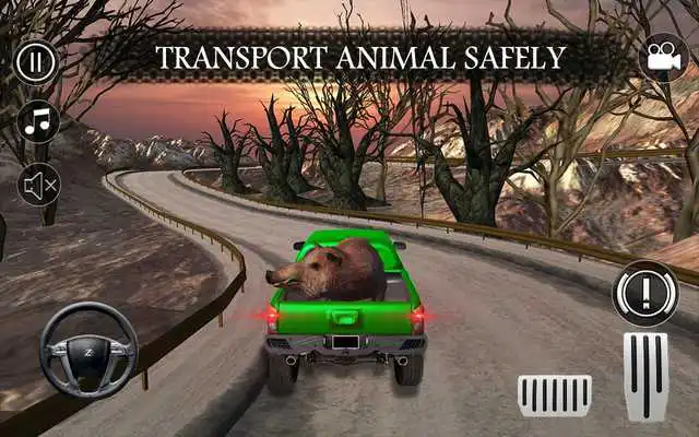 Play Offroad Mountain Truck: Wild Animals Transport