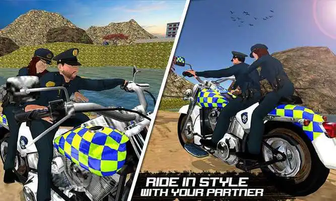 Play OffRoad Police Bike Transport