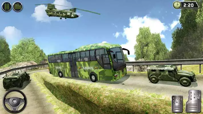 Play OffRoad US Army Helicopter Prisoner Transport Game