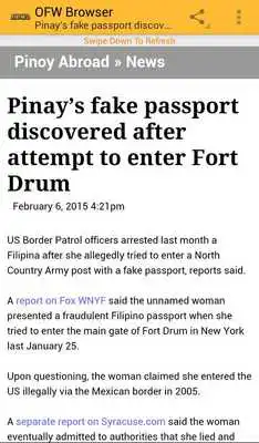 Play OFW News Feed Daily