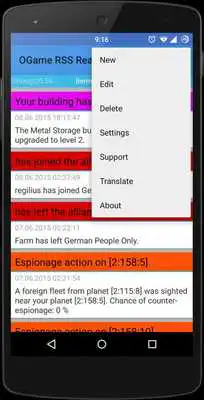 Play OGame RSS Reader