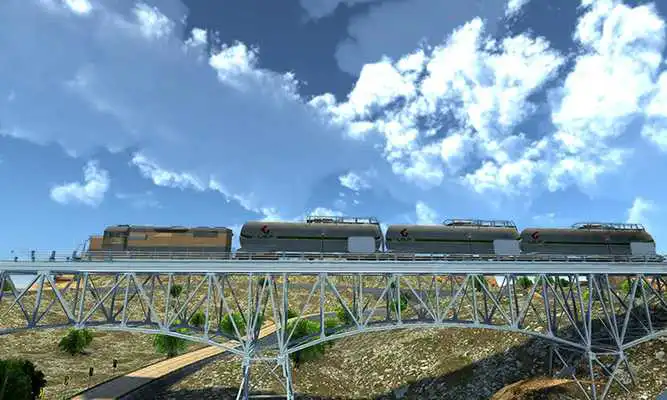 Play Oil Tanker Train Driving Sim : Cargo Train Uphill