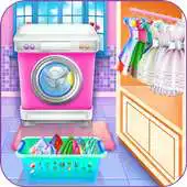 Free play online Olivias washing laundry game APK