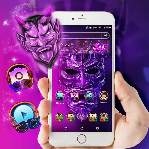 Play Oni Mask Launcher Theme APK