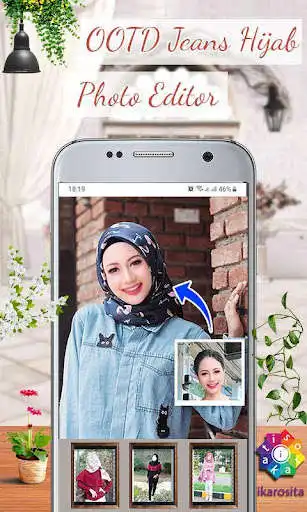 Play OOTD Jeans Hijab Photo Editor as an online game OOTD Jeans Hijab Photo Editor with UptoPlay