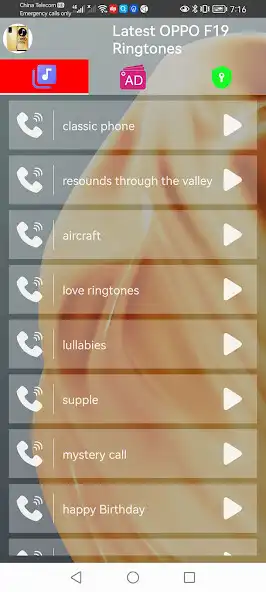 Play OPPO F19 ringtones  and enjoy OPPO F19 ringtones with UptoPlay