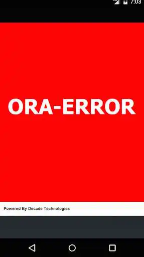 Play ORA-Error