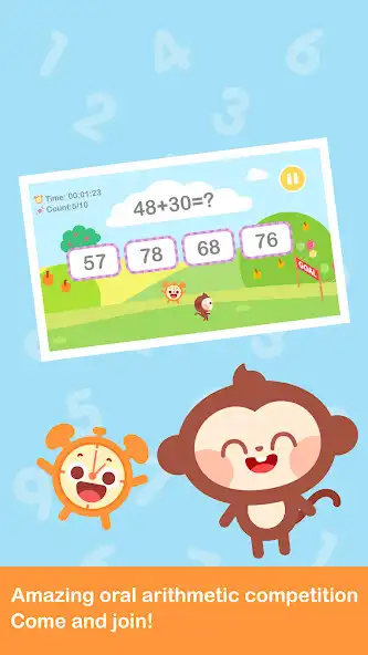 Play Oral Arithmetic-DuDu Kids Game as an online game Oral Arithmetic-DuDu Kids Game with UptoPlay