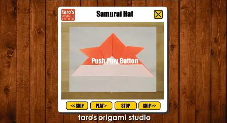 Play Origami Samurai Hat app