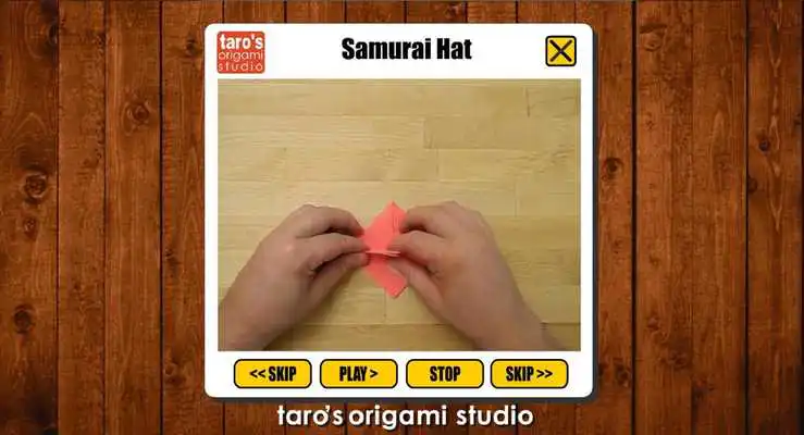 Play Origami Samurai Hat app