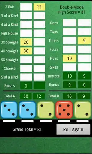 Play Original Five Dice Game as an online game Original Five Dice Game with UptoPlay