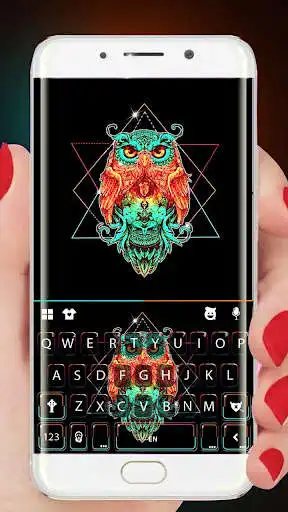 Play Owl Art Keyboard Theme  and enjoy Owl Art Keyboard Theme with UptoPlay