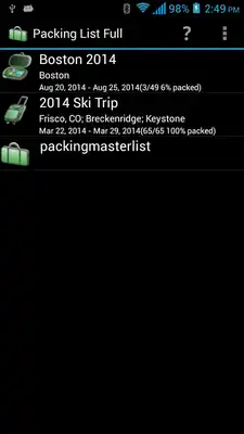 Play Packing List