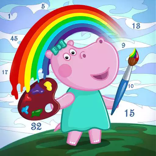 Play Painter Hippo: Coloring Book for Kids APK